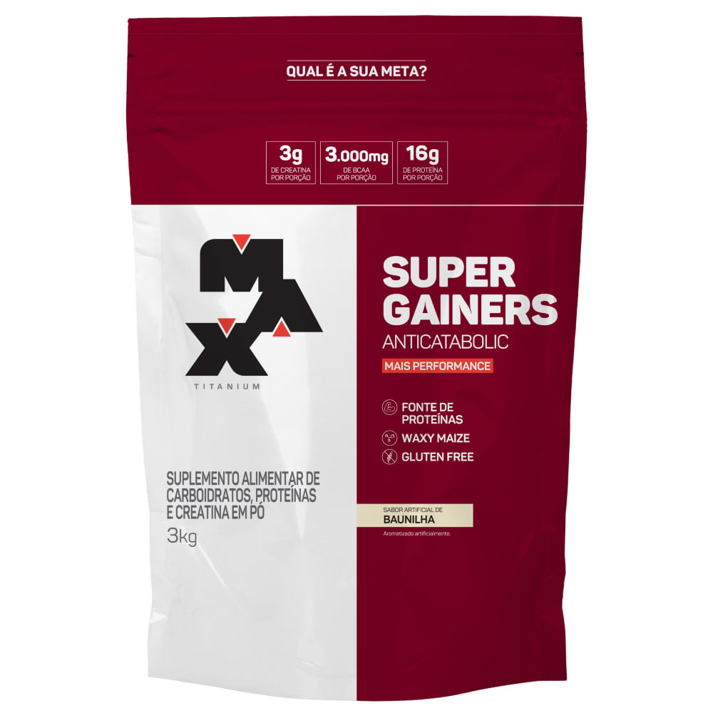 Super gainers refil 3kg baunilha