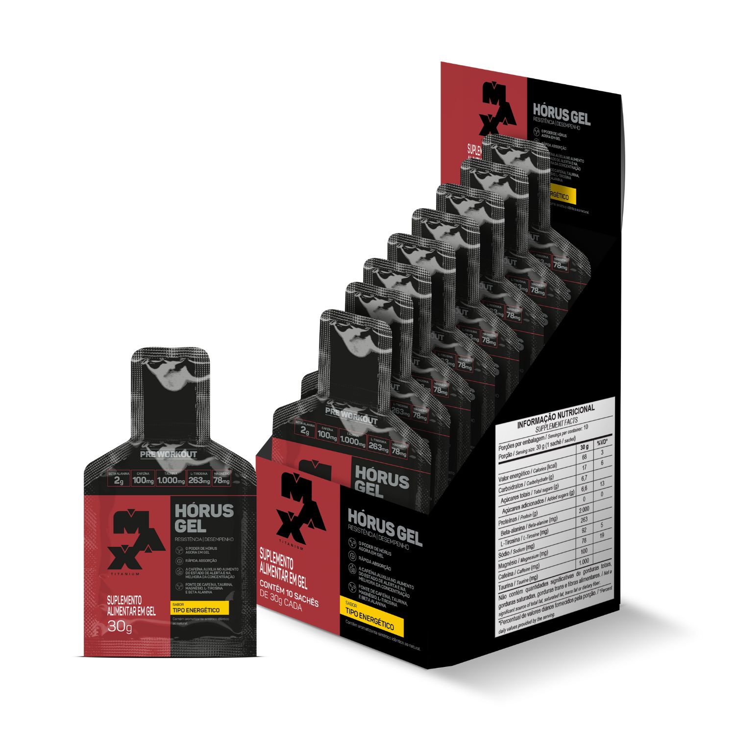 Horus gel tipo energético