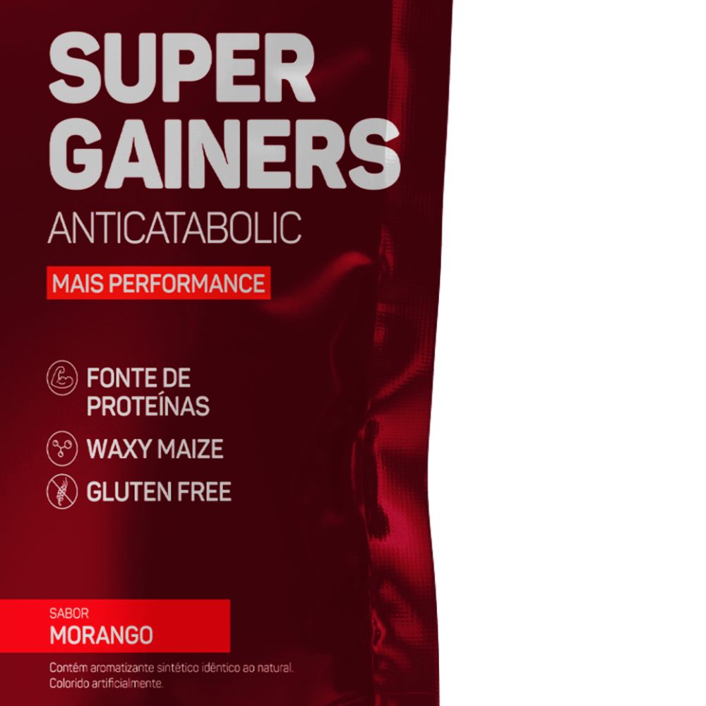 Super gainers refil 3kg morango