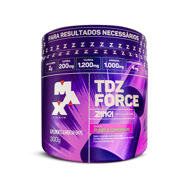 Pré treino TDZ Force Gabriel Zancanelli 300g - Max Titanium