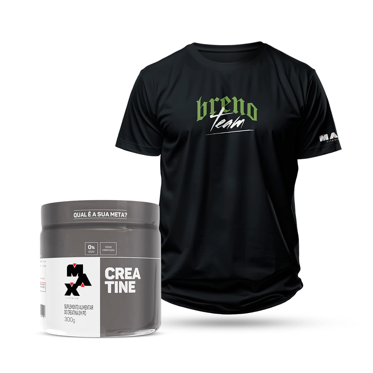 Kit Creatina 300g + Camiseta Elite Team Show - Team Tenente Breno