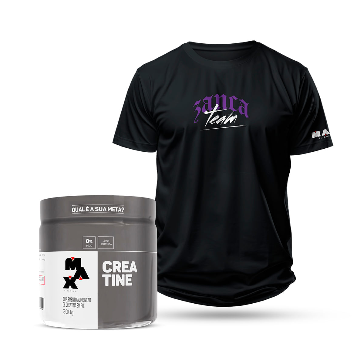 Kit Creatina 300g + Camiseta Elite Team Show - Team Zancanelli