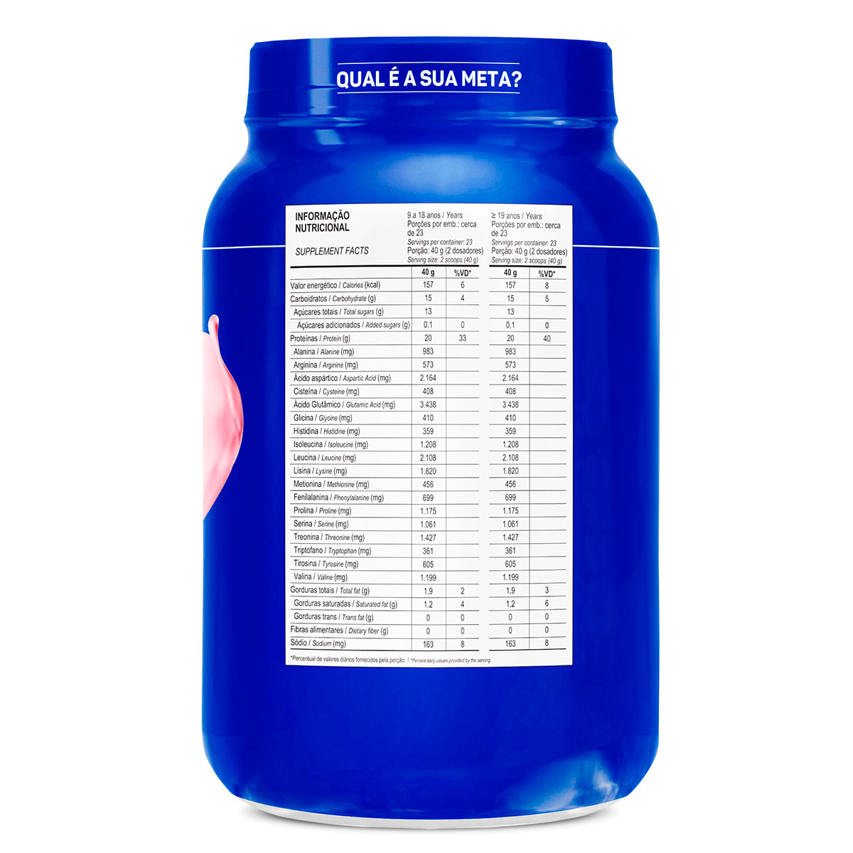 100% whey double tasty morango