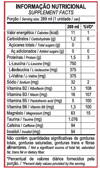 Max energy framboesa 269ml - fardo 6 latas bebida energetica