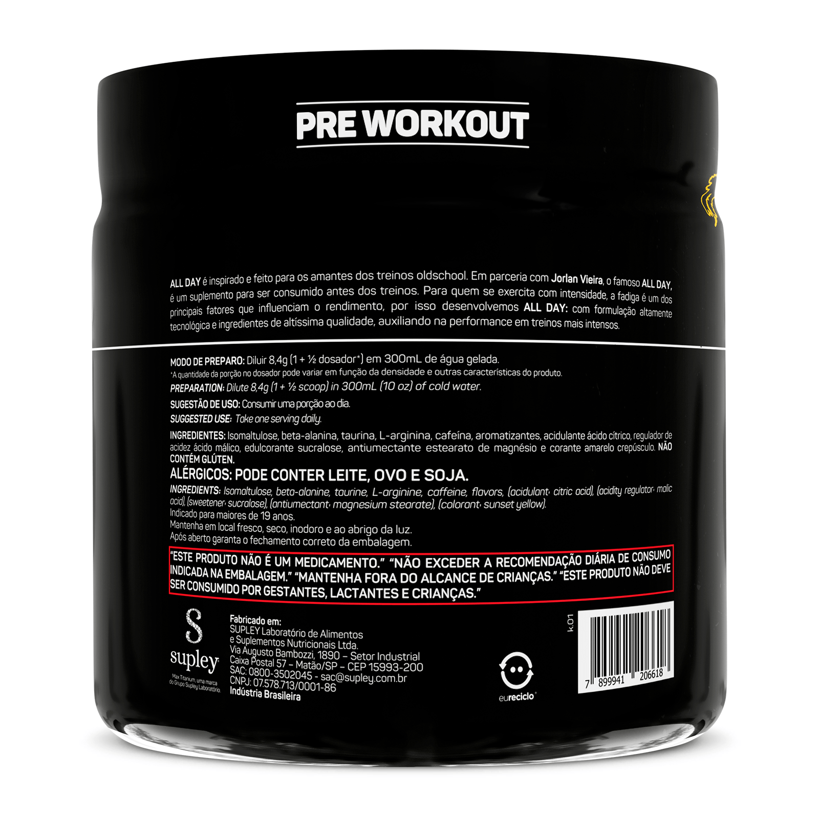 All day jorlan vieira pote 300g frutas amarelas