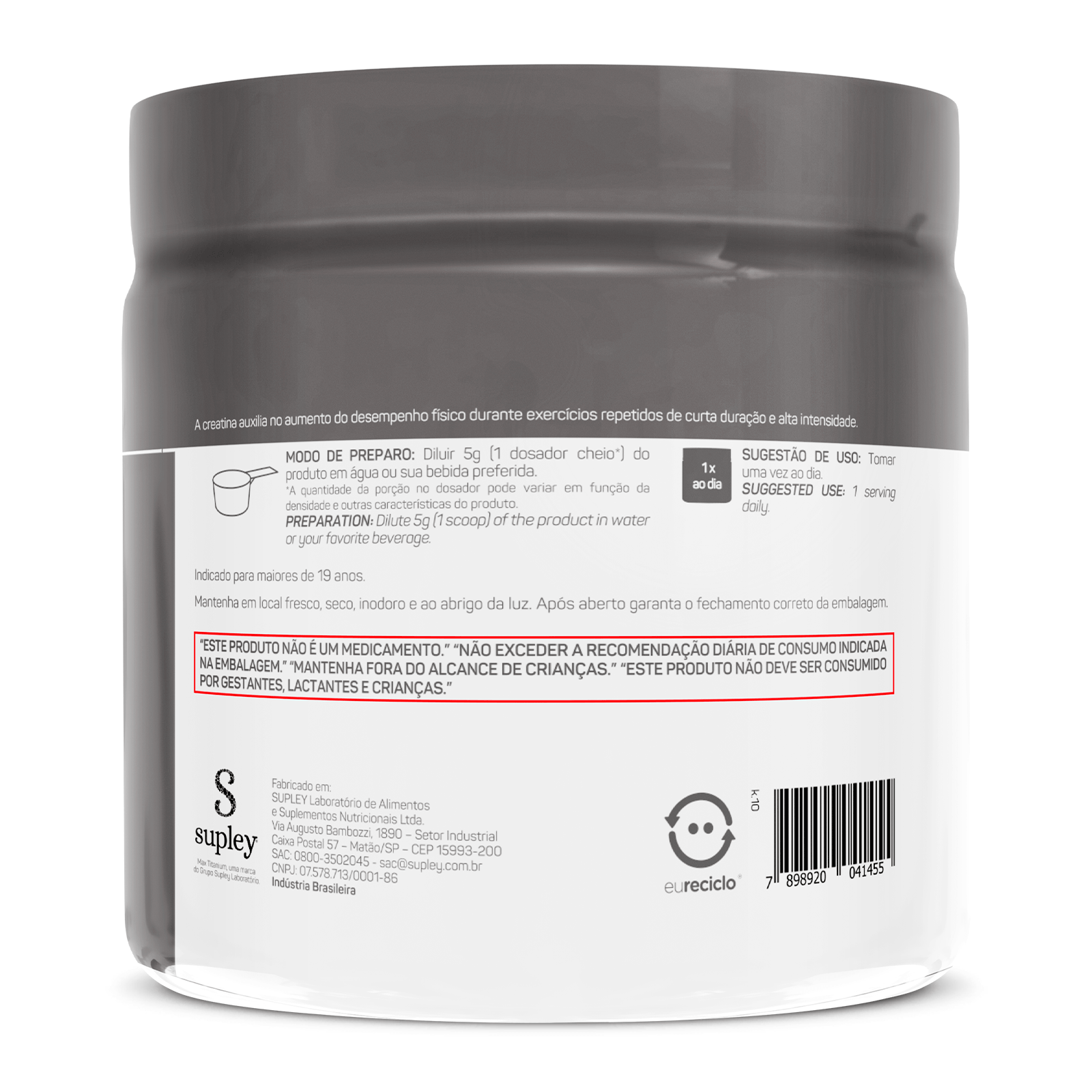Creatina 150 g monohidratada