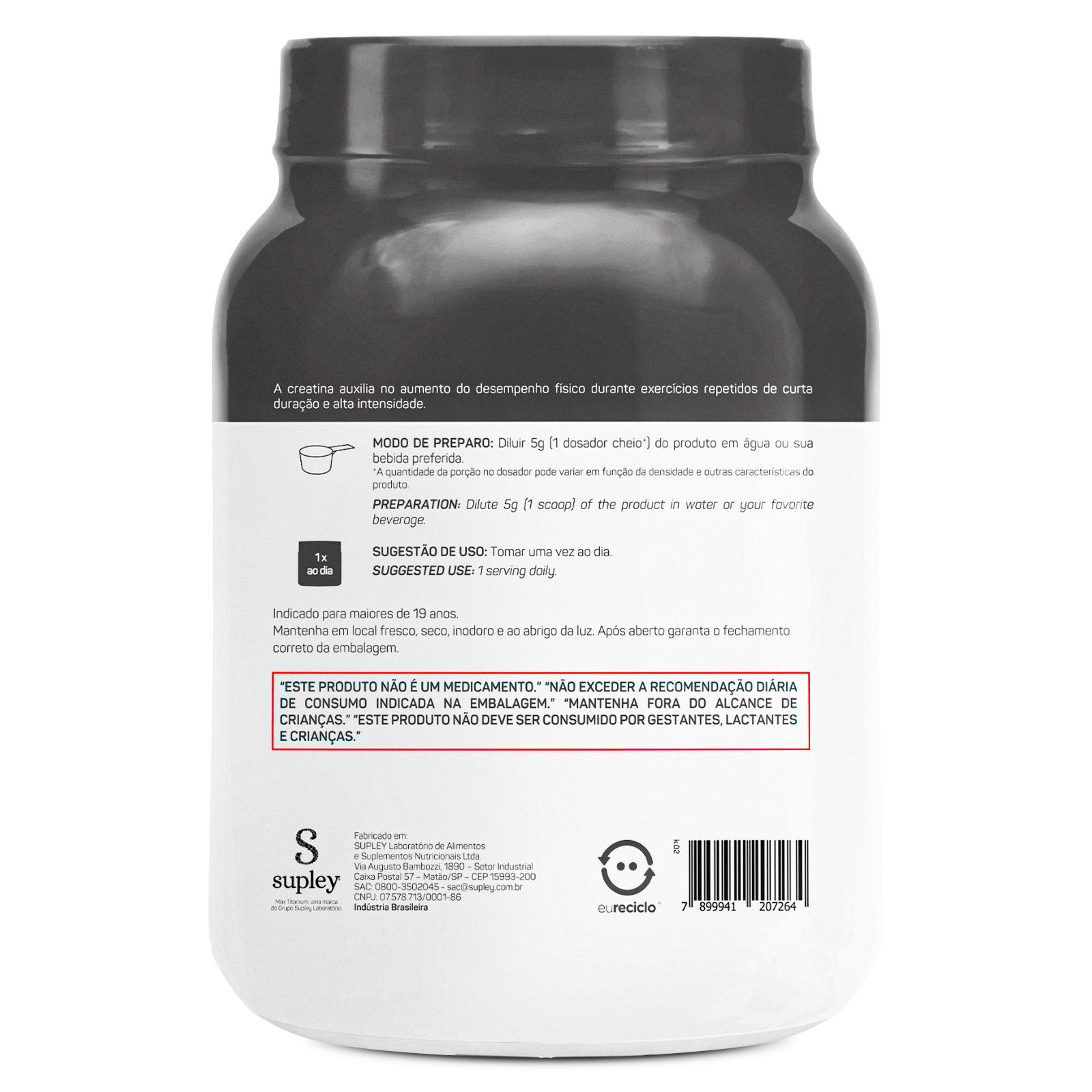 Creatina 500g monohidratada