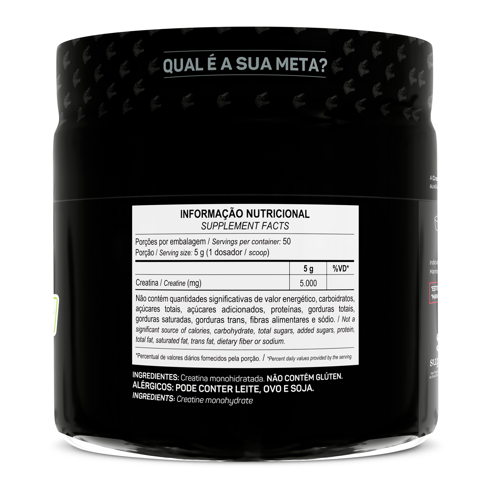 Creatina creapure 250g - linha dino max titanium