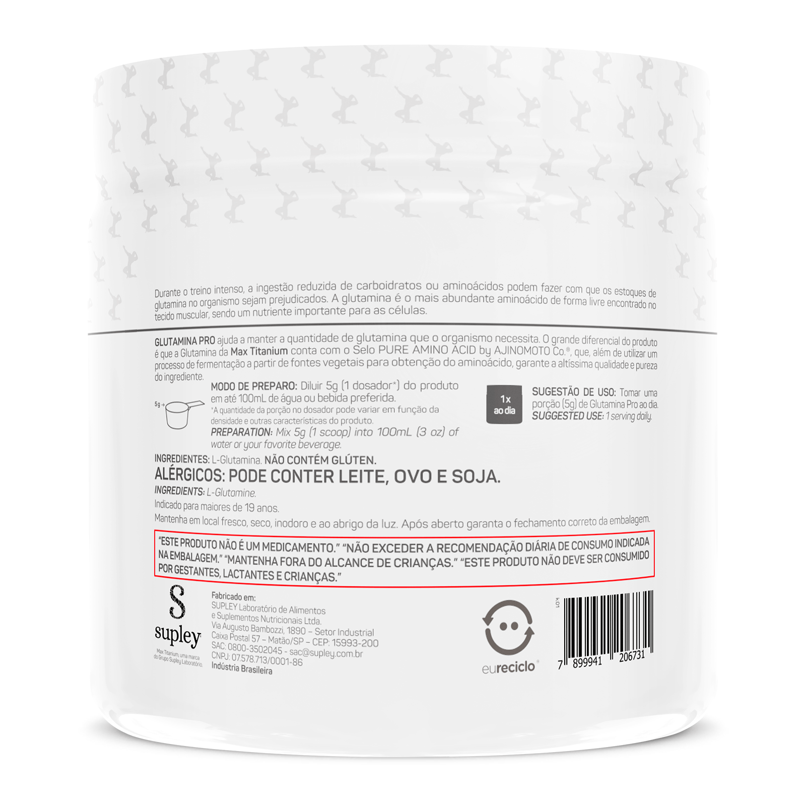 Glutamina pro rafael brandão 300gr