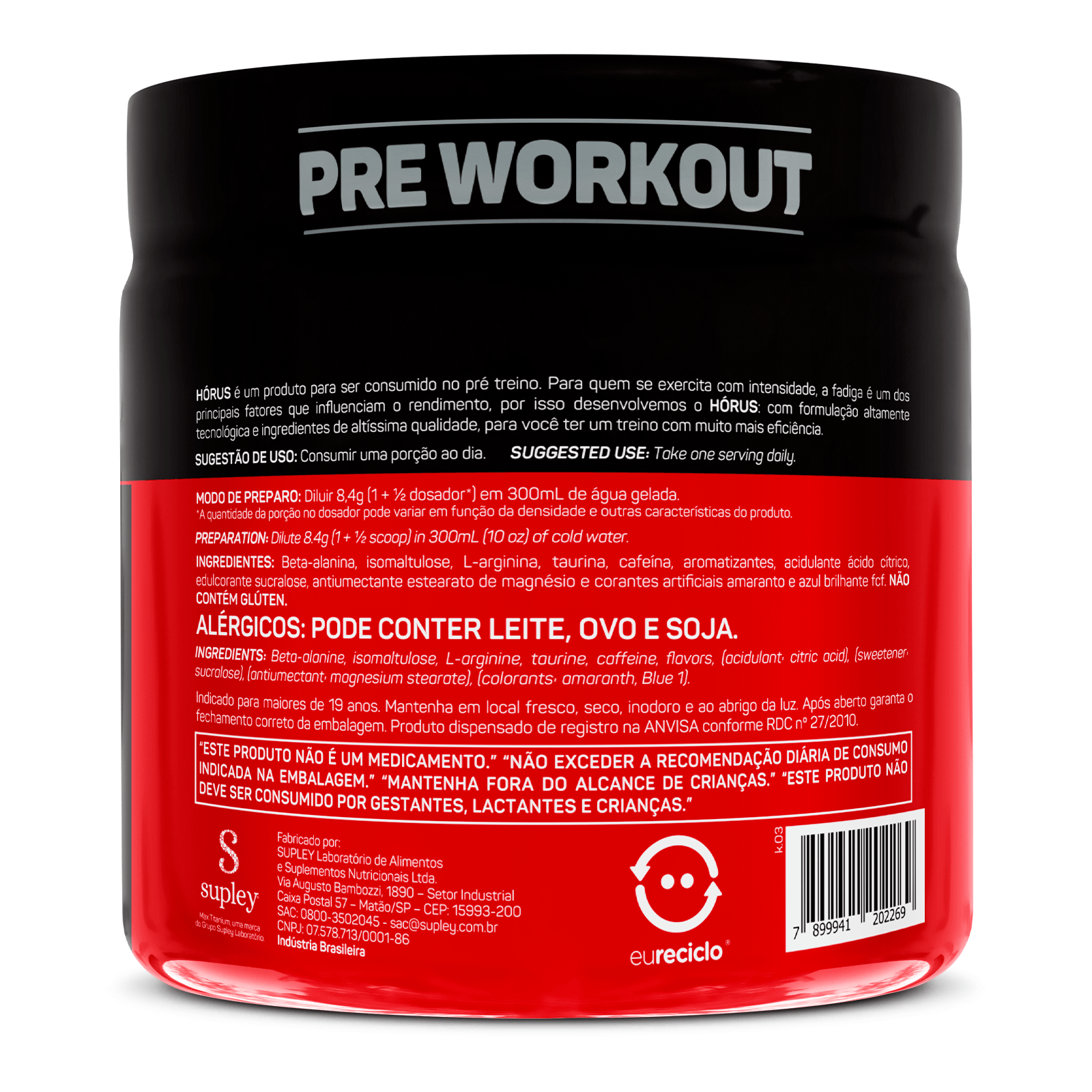 Horus 150g frutas vermelhas