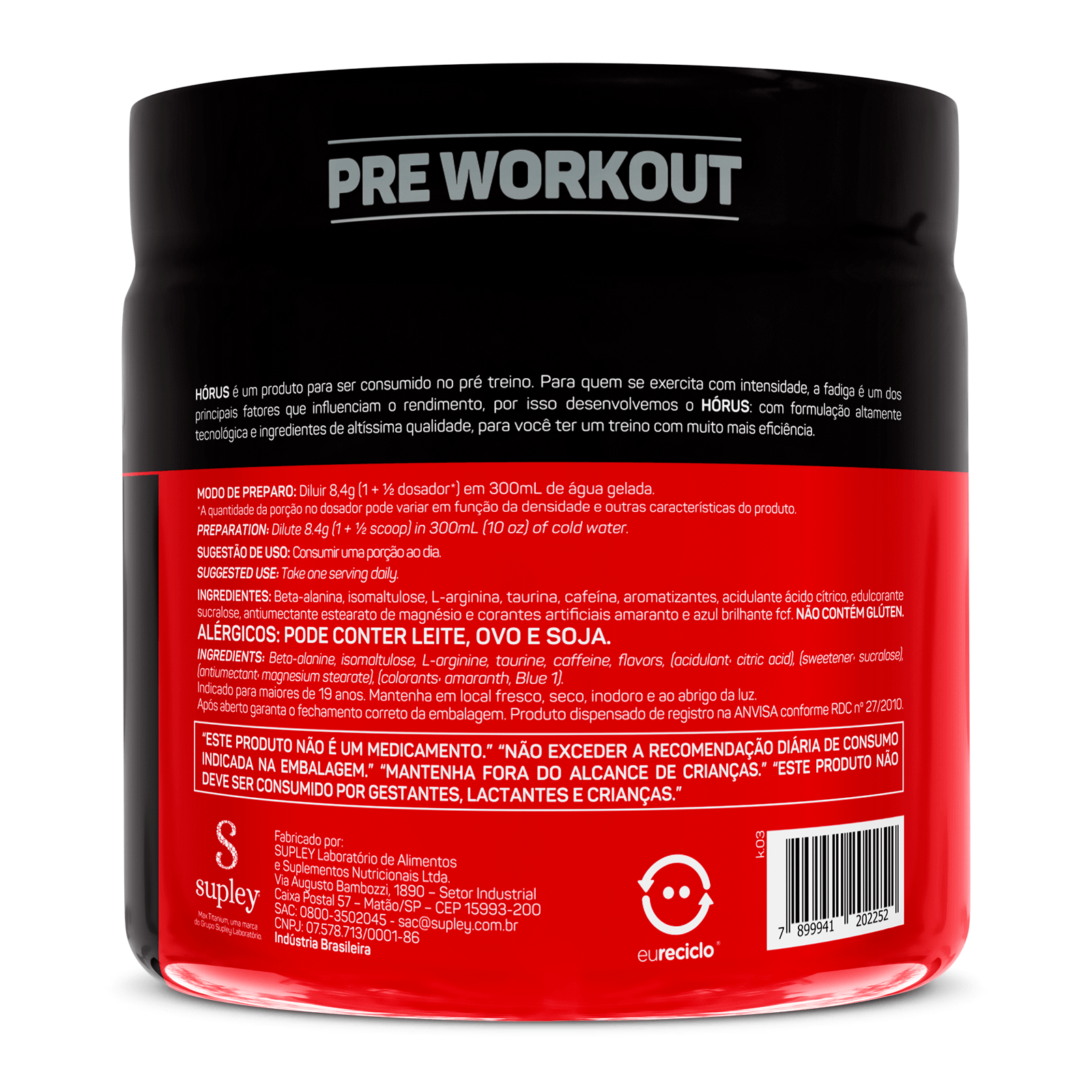 Horus 300g frutas vermelhas