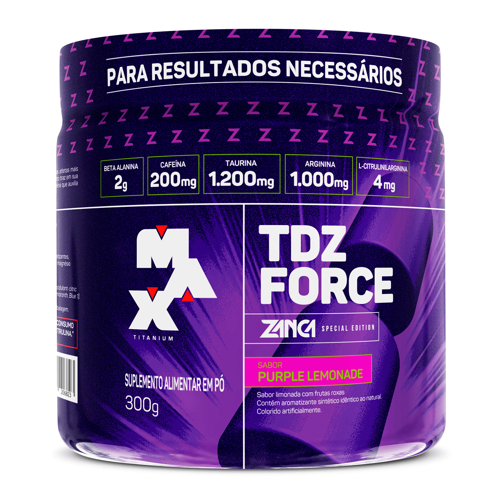 Pré treino TDZ Force Gabriel Zancanelli 300g