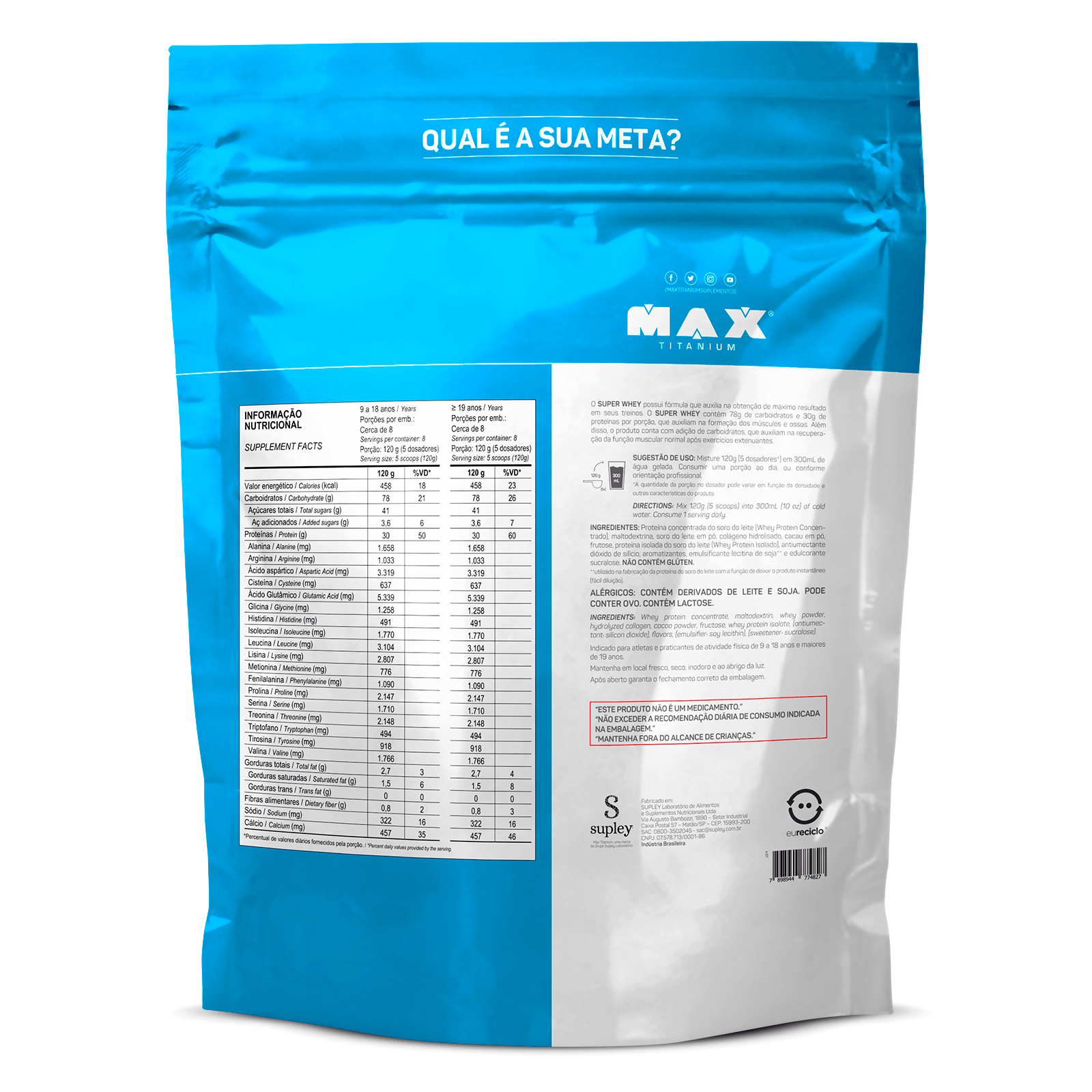 Super whey 900g chocolate