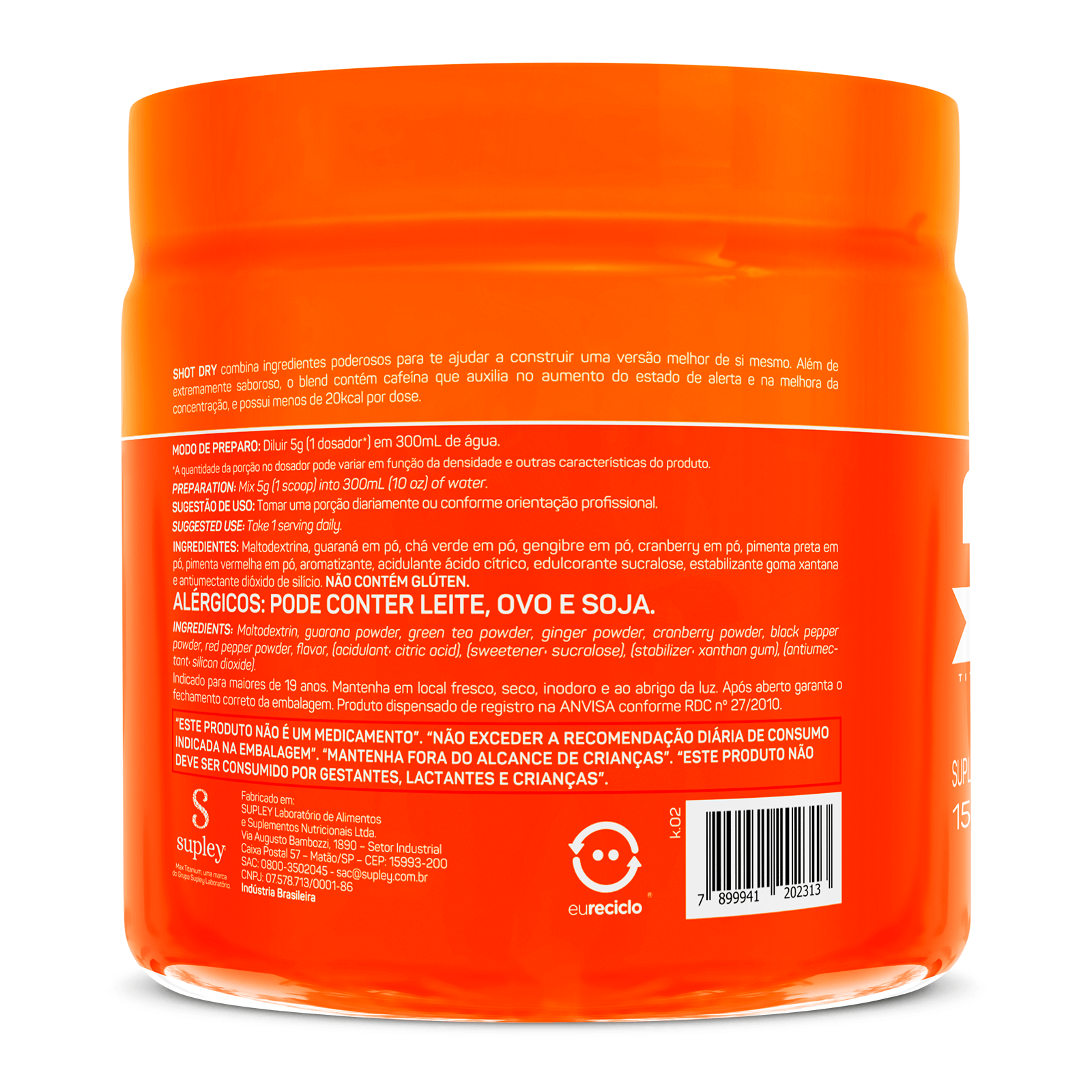 Shot dry 150g maracujá