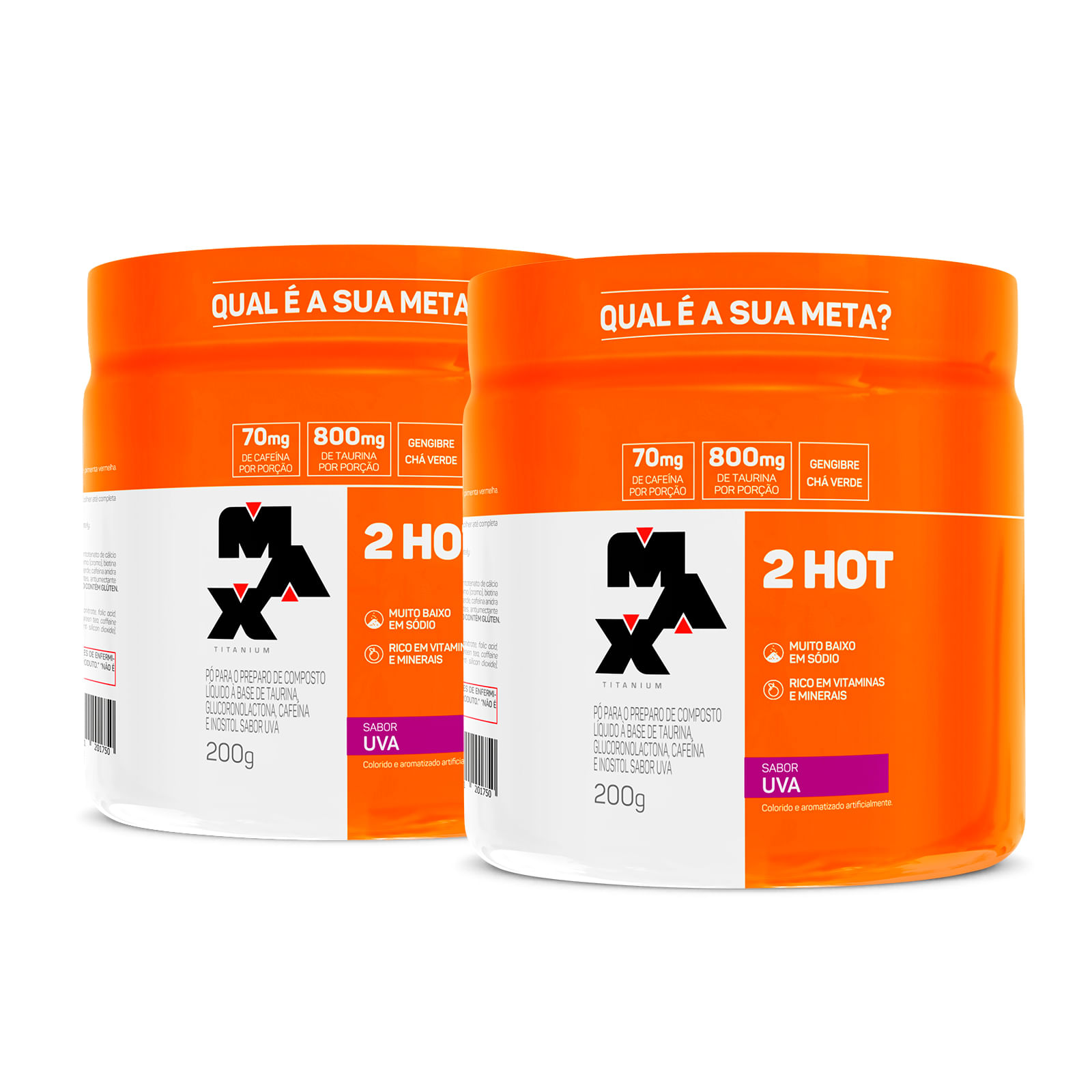 Pack 2x 2hot 200g uva + uva