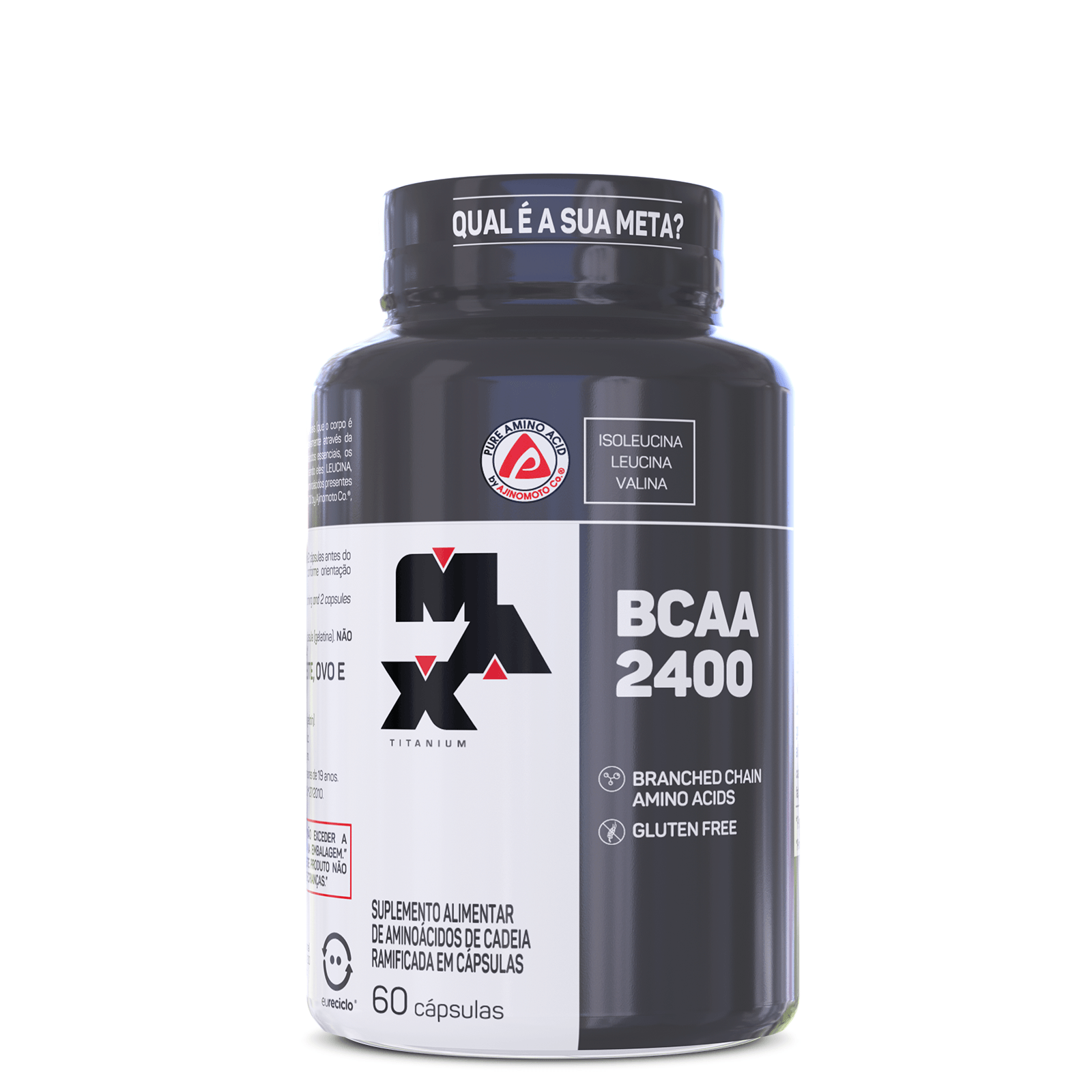 Bcaa 2400 60 caps l-leucina, l-isoleucina, l-valina