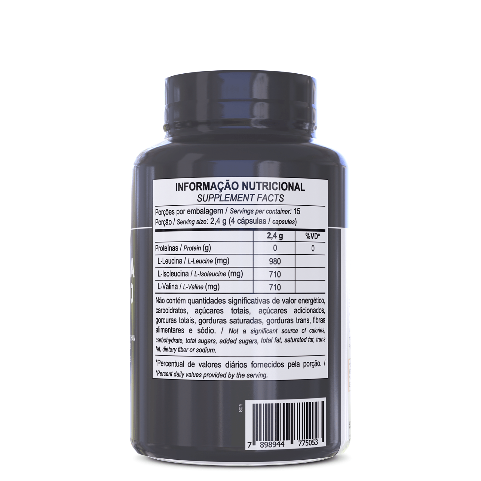 Bcaa 2400 60 caps l-leucina, l-isoleucina, l-valina