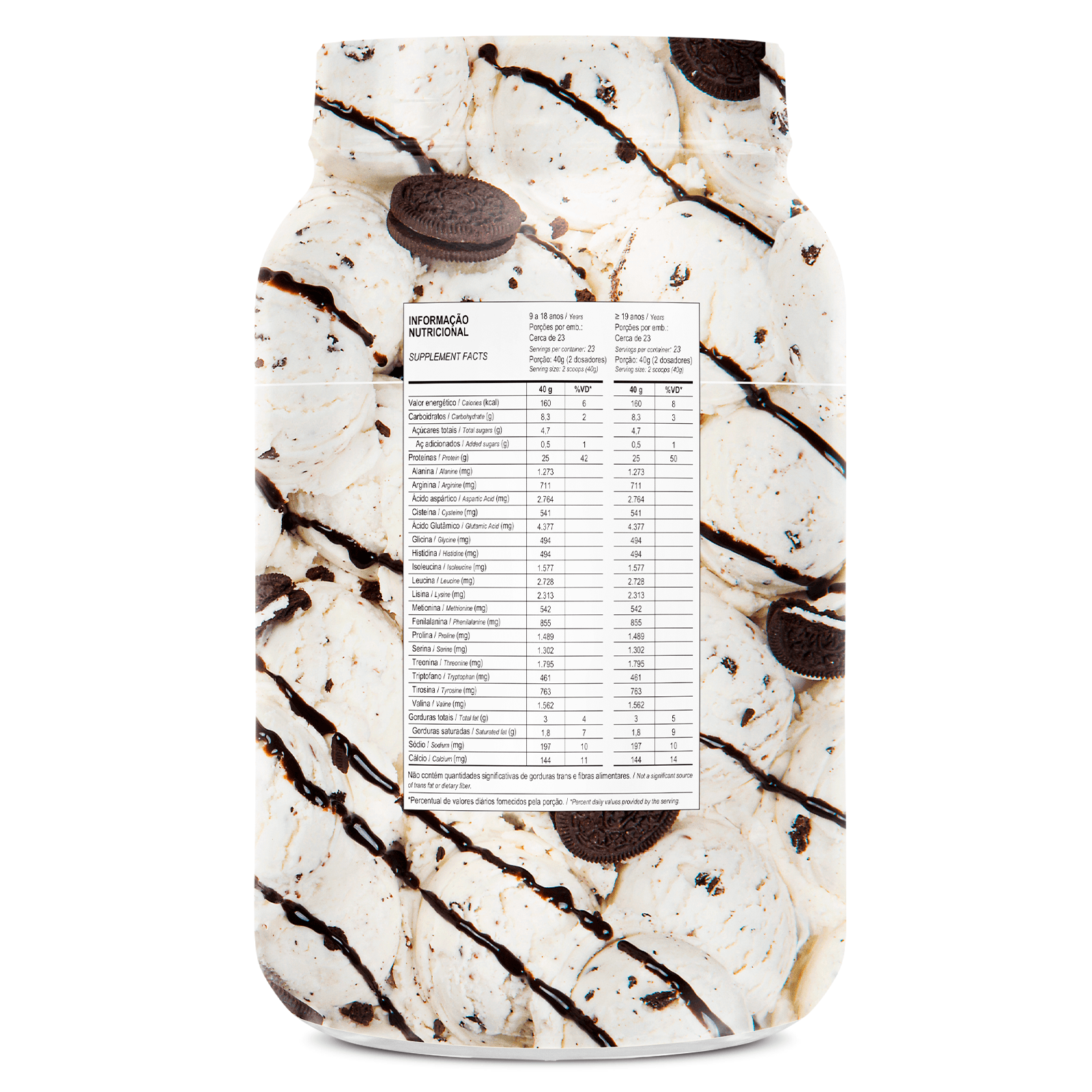 Top whey 3w + sabor  900g cookies & cream