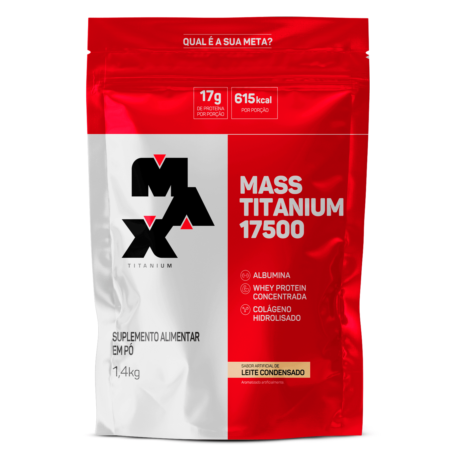 Mass titanium refil 1,4kg leite condensado