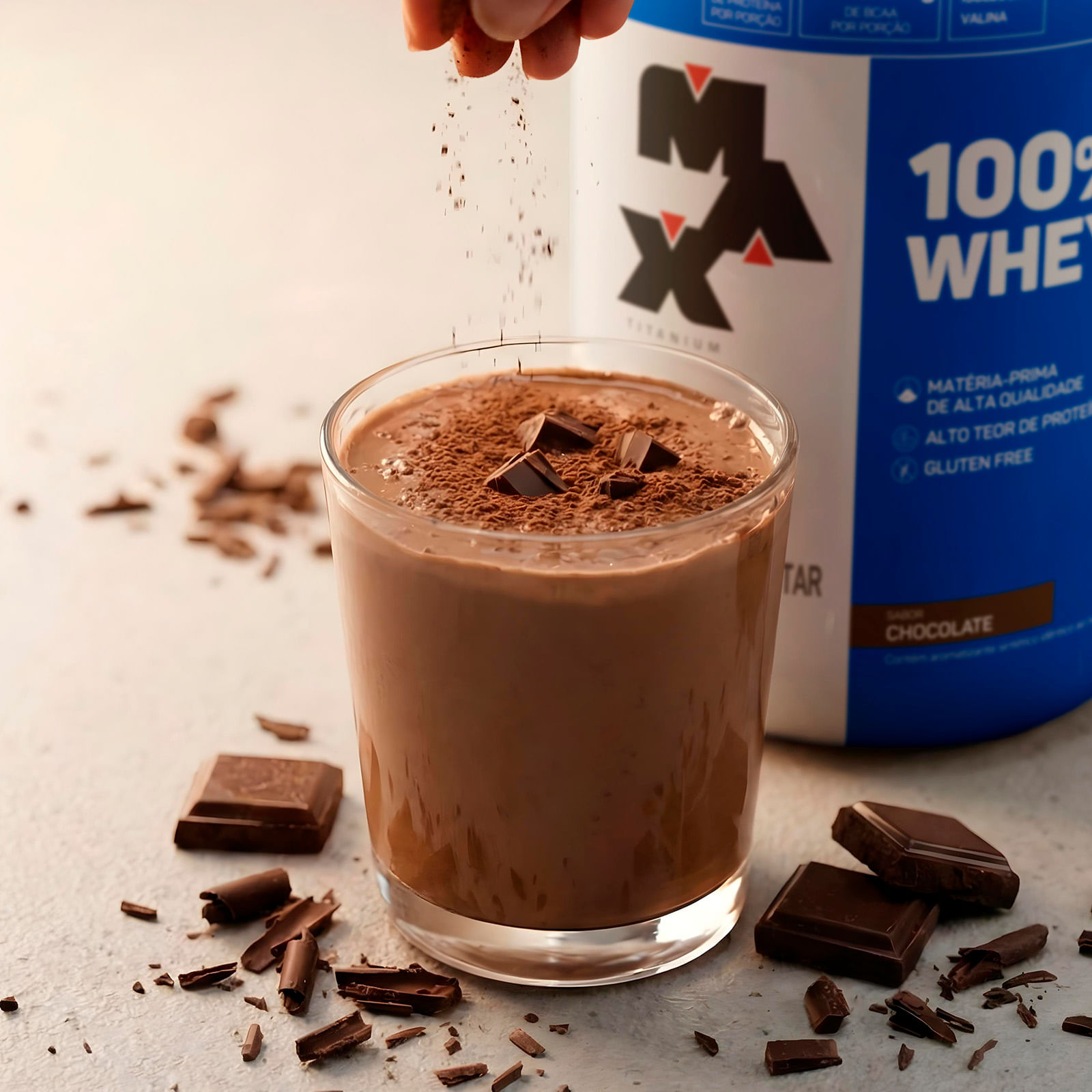 100% whey pote 900g chocolate