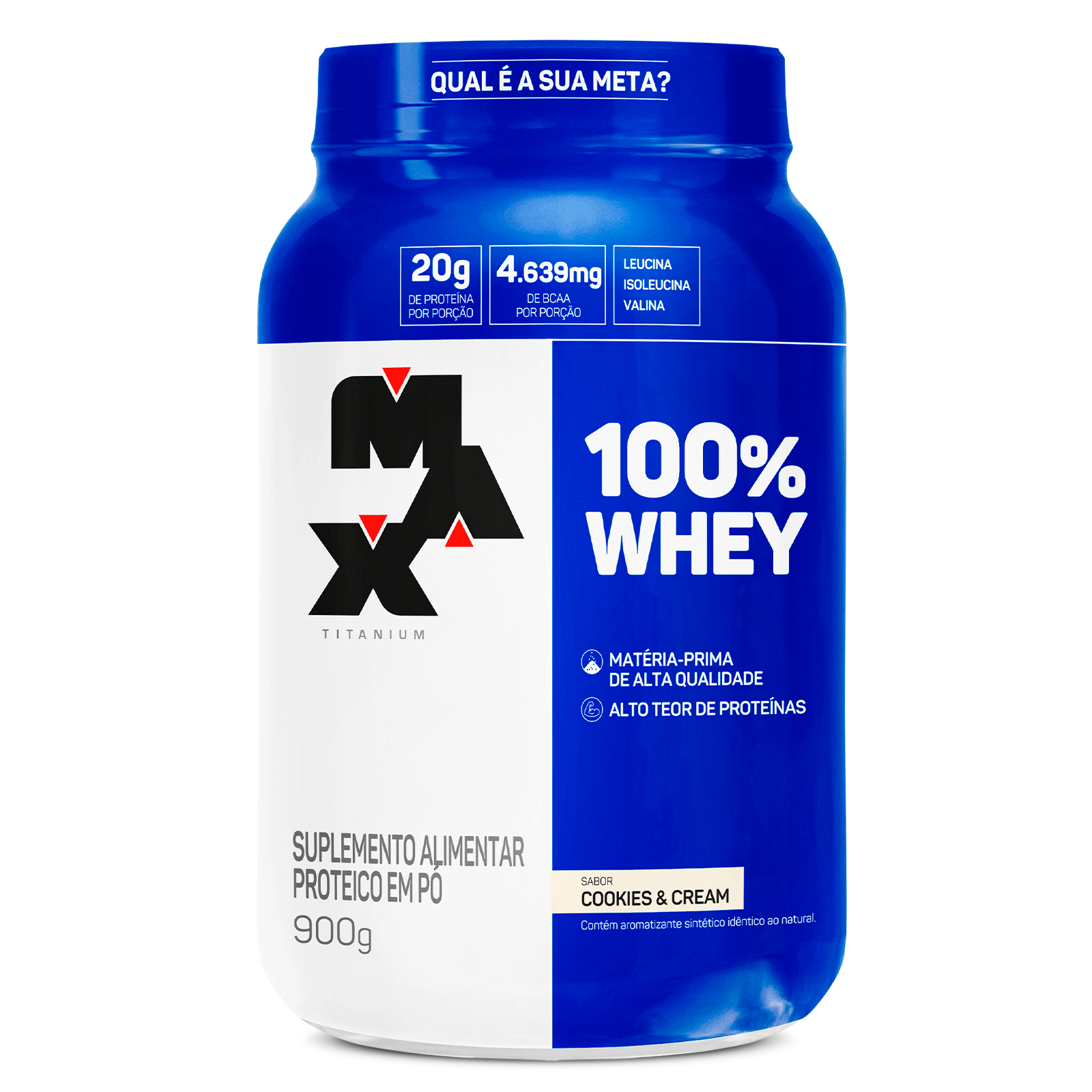 100% whey pote 900g cookies & cream