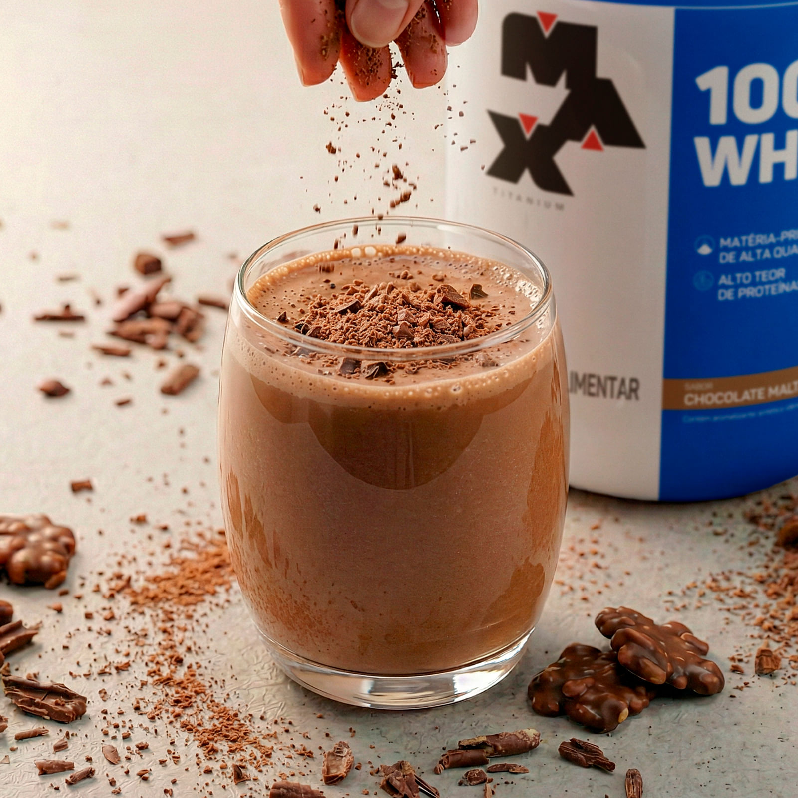 100% whey pote 900g chocolate maltado