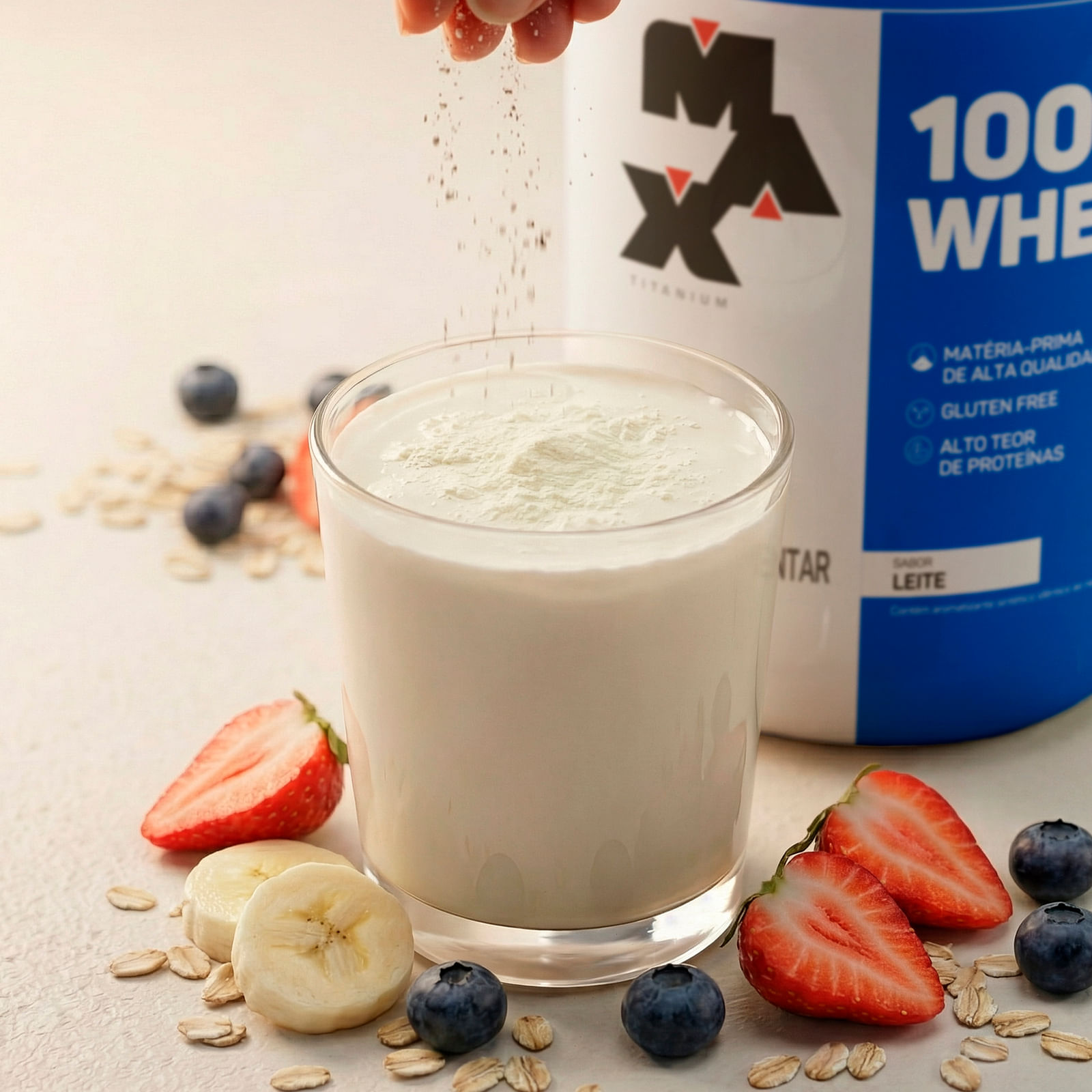 100% whey pote 900g leite