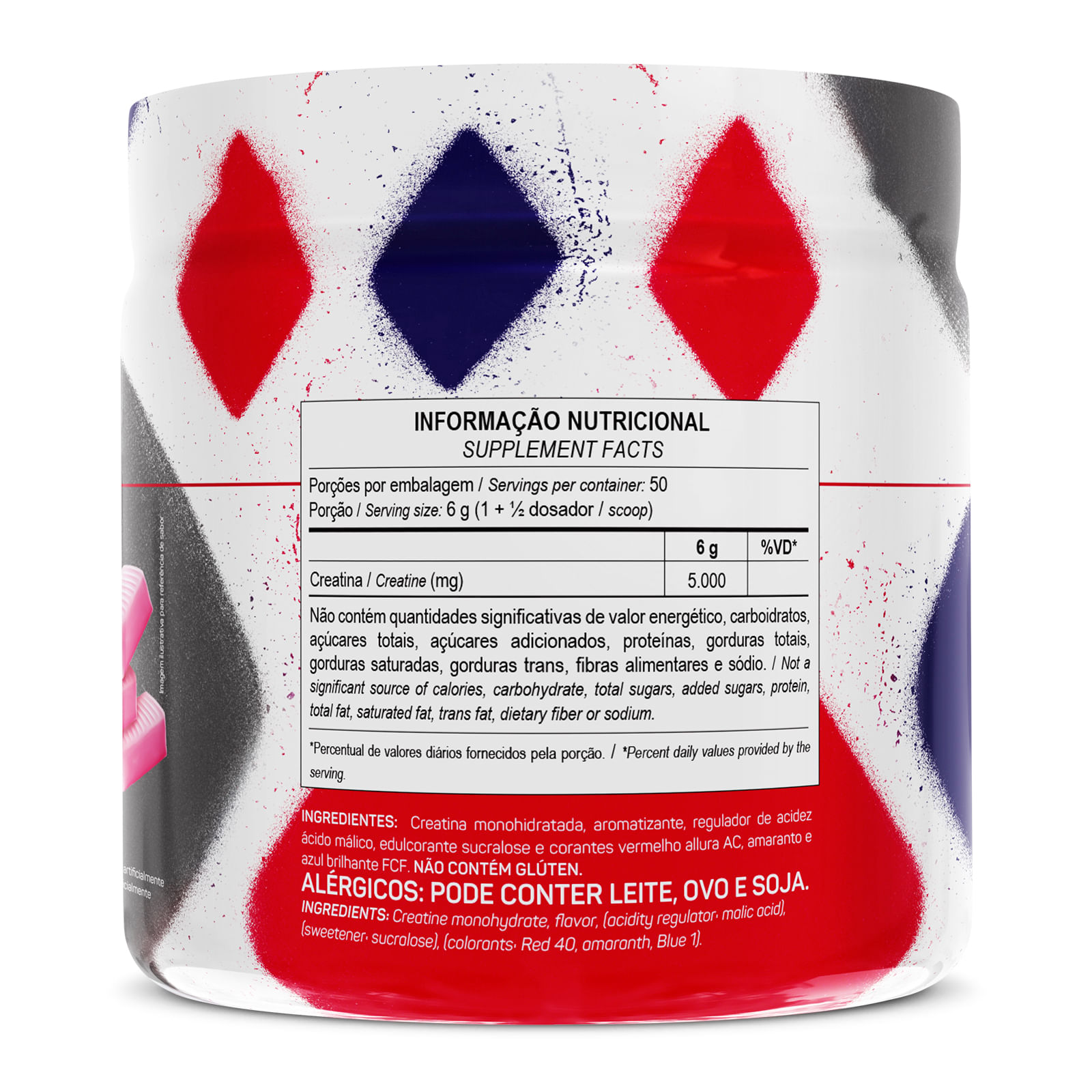 Creatina monohidratada 300g sabor 7belo — max titanium 7belo