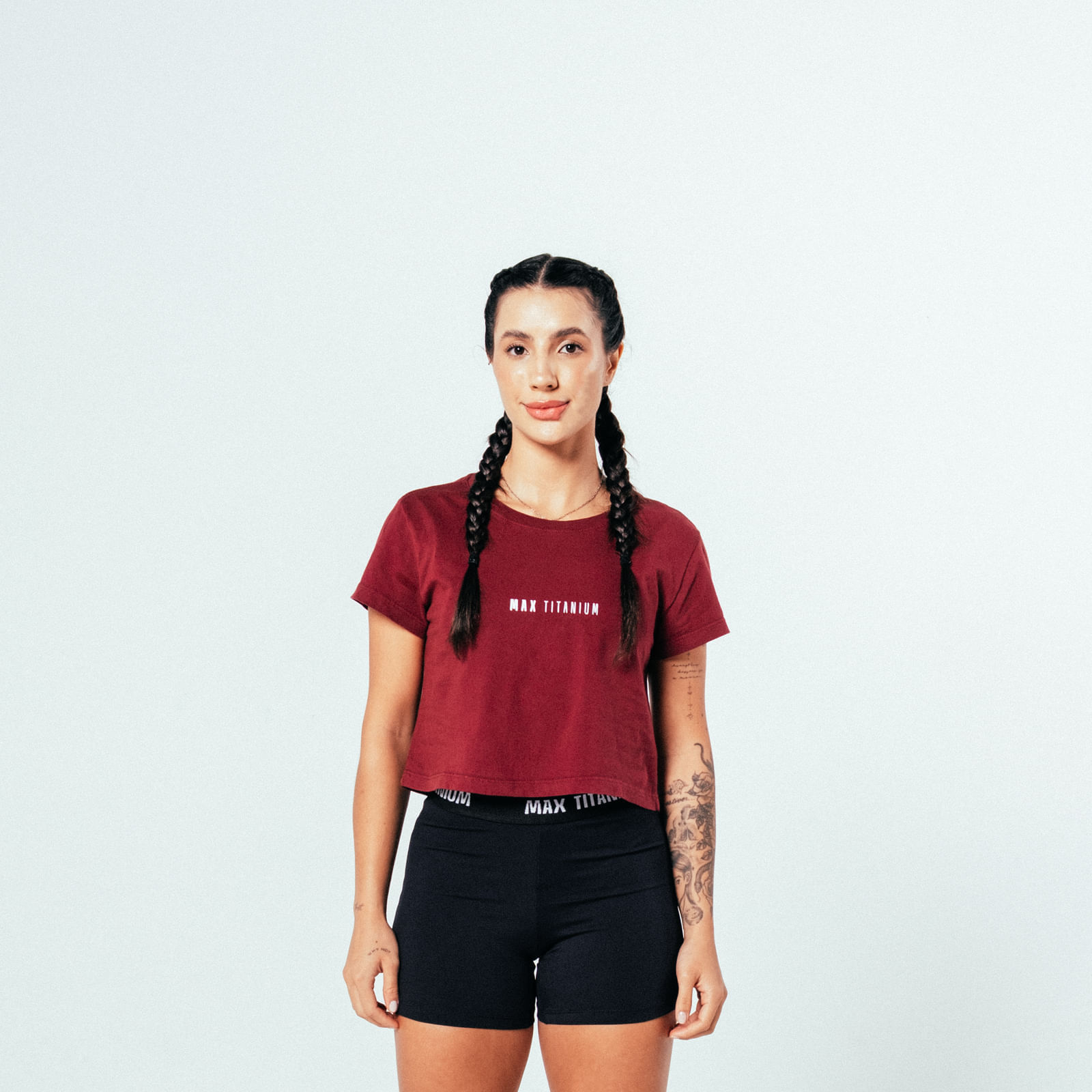 Cropped Max Titanium - Bordo