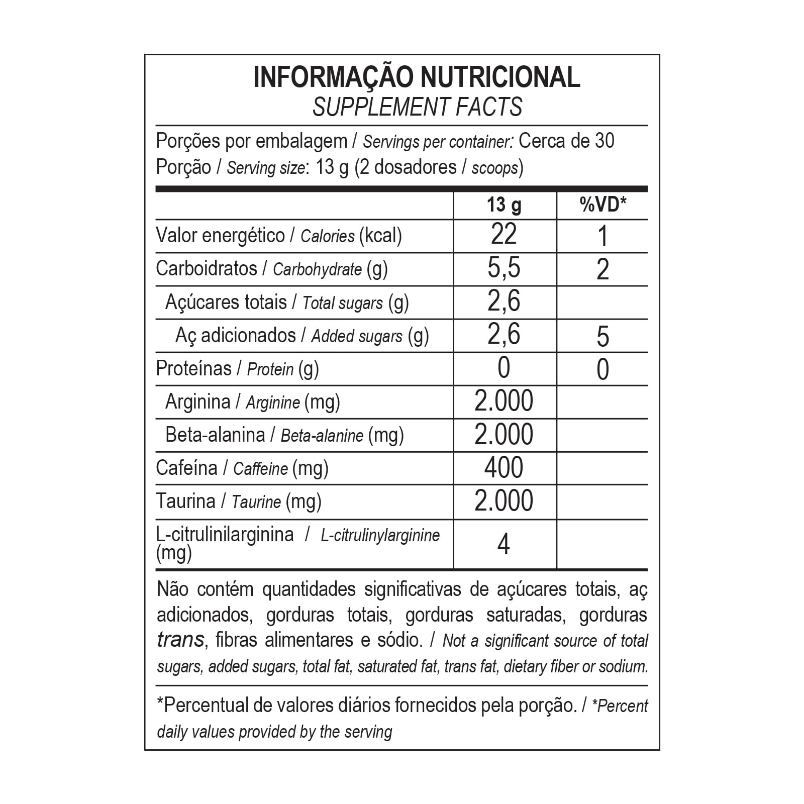 Hórus elite 390g pré-treino 400mg cafeína — max titanium red explosion