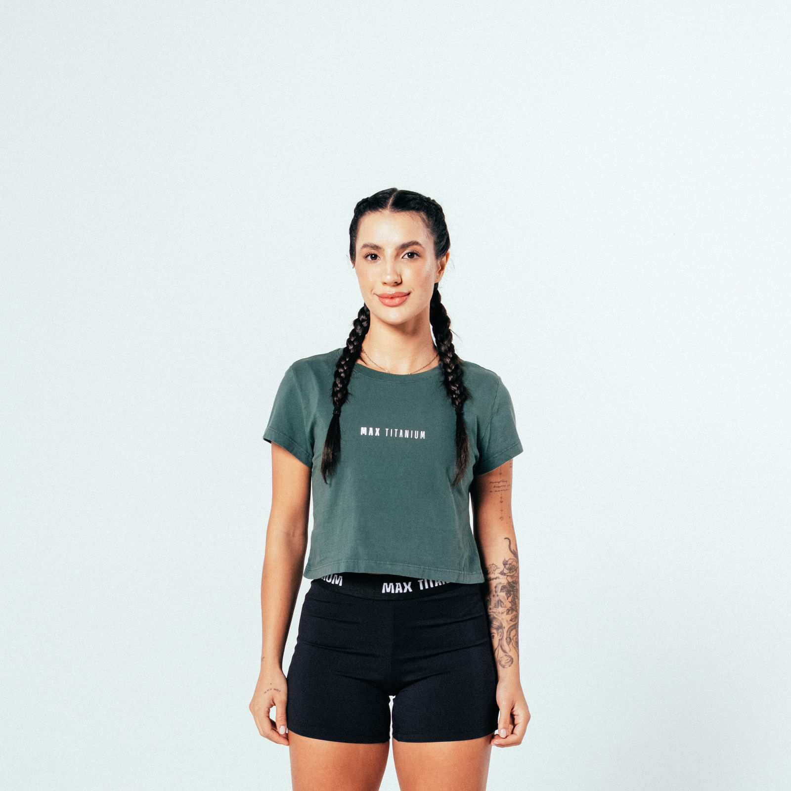 Cropped Max Titanium - Verde Esmeralda