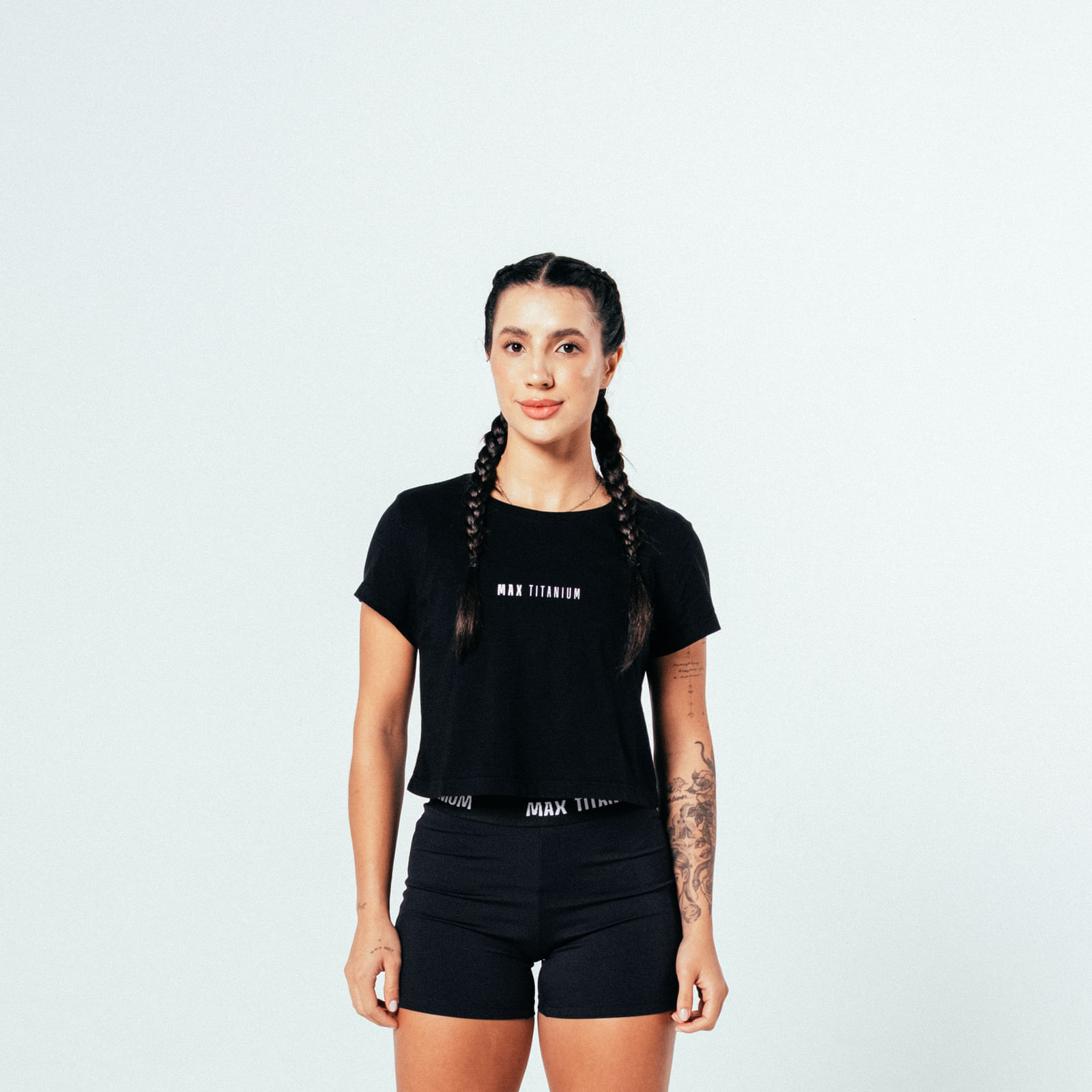 Cropped Max Titanium - Preto