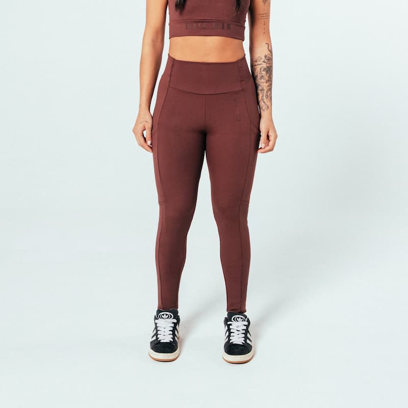 Legging Max Titanium com Bolso - Marrom