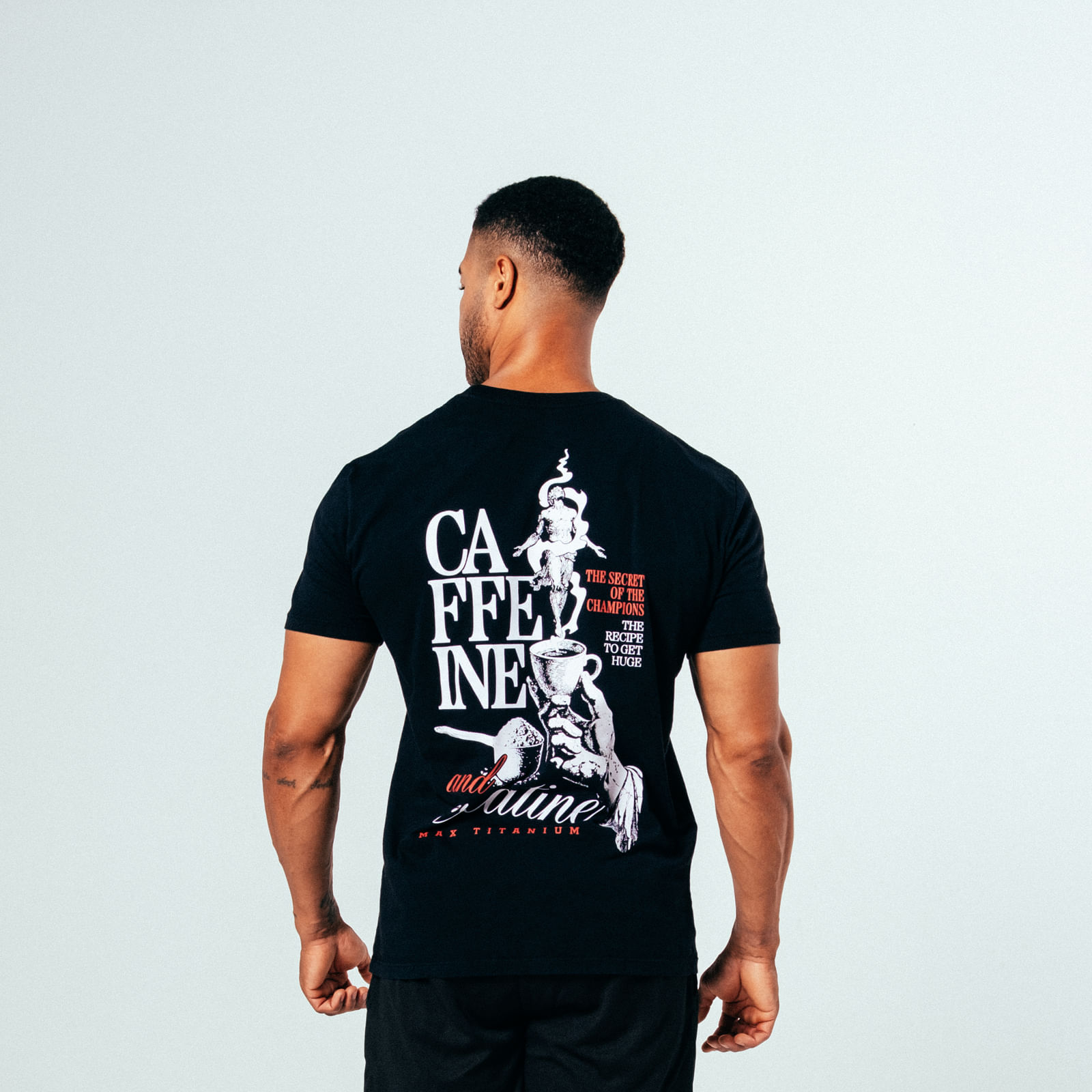 Camiseta Masculina Caffeine - Preta