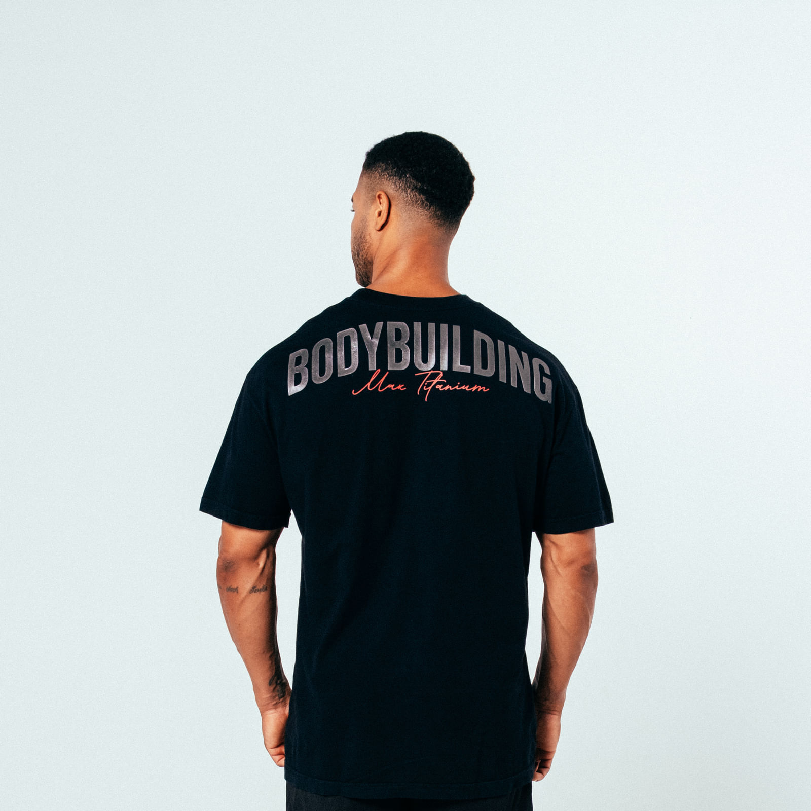 Camiseta Masculina Oversized Bodybuilding - Preta