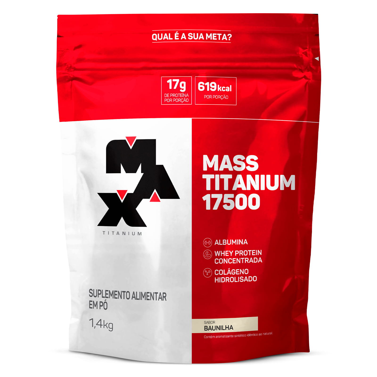 Mass titanium refil 1,4kg baunilha