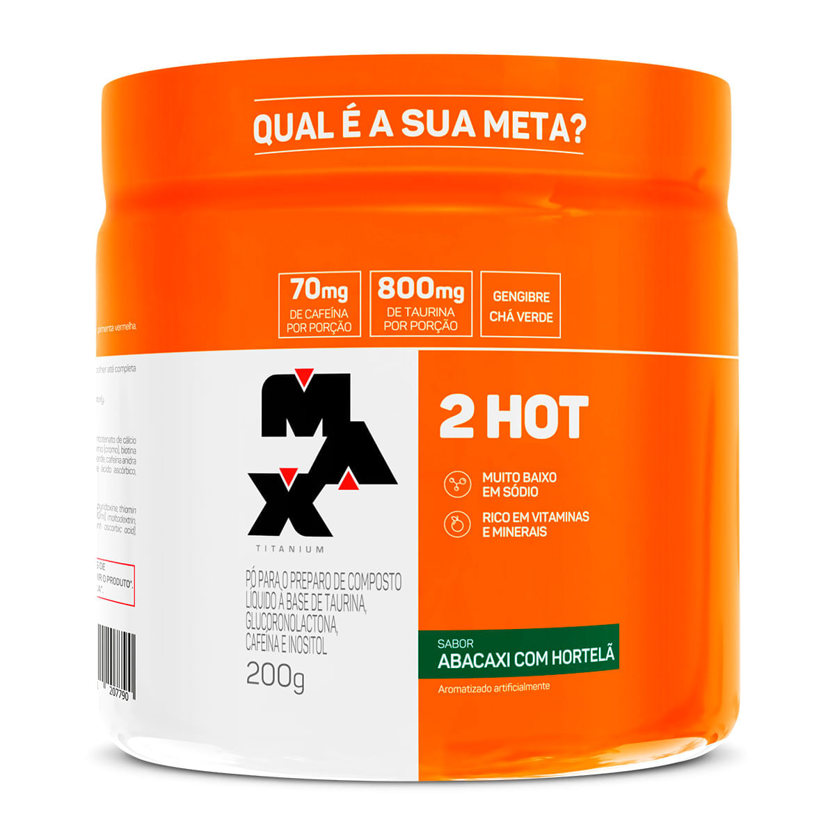 2hot 200g abacaxi com hortelã