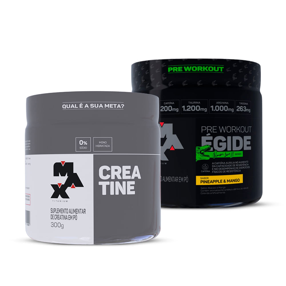 Kit Creatina 300g + Pré treino Égide 300g