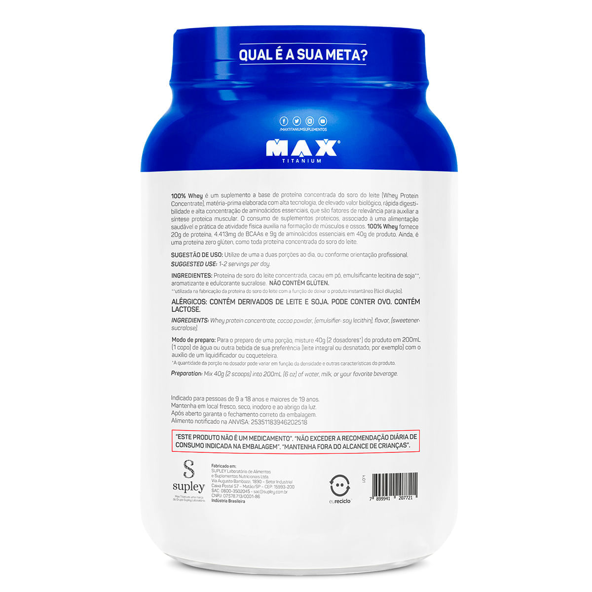 100% whey double tasty chocolate