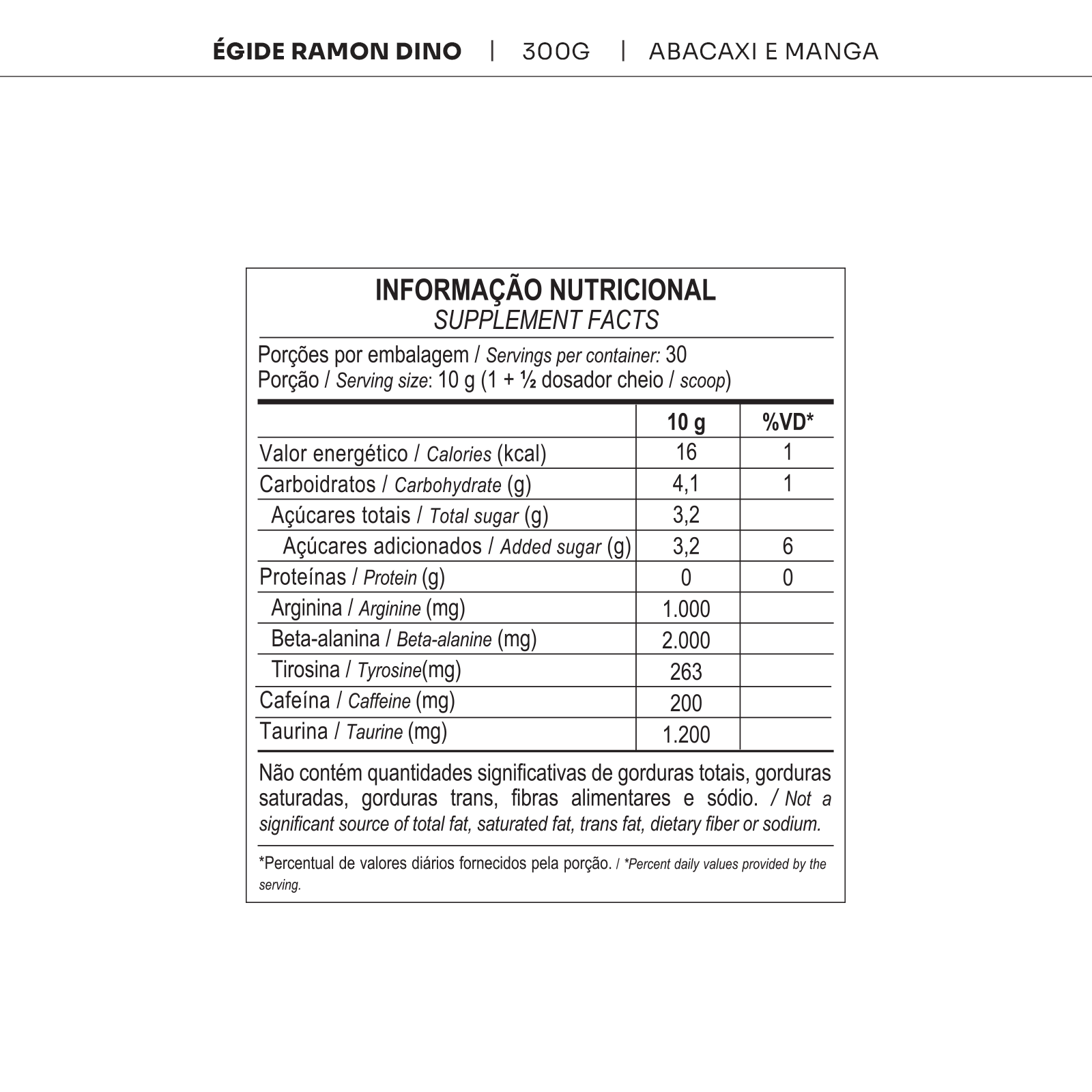 Égide 300g abacaxi e manga - dino