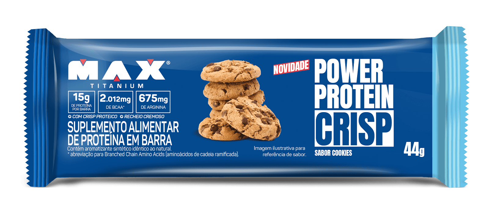 Power protein crisp cookies - 12 unidades de 44g